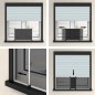 Ausziehbarer Insektenschutz für Fenster Weiß (75-143)x50 cm Ausziehbarer Insektenschutz für Fenster Weiß (75-143)x50 cm