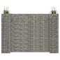 H-förmiger Gabionen-Pflanzkorb Stahldraht 260x40x180 cm H-förmiger Gabionen-Pflanzkorb Stahldraht 260x40x180 cm