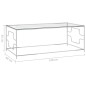 vidaXL Couchtisch Silbern 120x60x45 cm Edelstahl und Glas vidaXL Couchtisch Silbern 120x60x45 cm Edelstahl und Glas