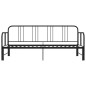vidaXL Tagesbett Ausziehbar Schwarz Metall 90x200 cm vidaXL Tagesbett Ausziehbar Schwarz Metall 90x200 cm