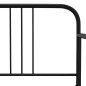 vidaXL Tagesbett Ausziehbar Schwarz Metall 90x200 cm vidaXL Tagesbett Ausziehbar Schwarz Metall 90x200 cm