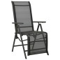 Garten-Liegestühle 2 Stk. Textilene und Aluminium Schwarz Garten-Liegestühle 2 Stk. Textilene und Aluminium Schwarz