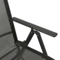 Garten-Liegestühle 2 Stk. Textilene und Aluminium Schwarz Garten-Liegestühle 2 Stk. Textilene und Aluminium Schwarz