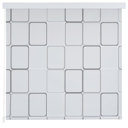 vidaXL Duschrollo 140x240 cm Quadratmuster