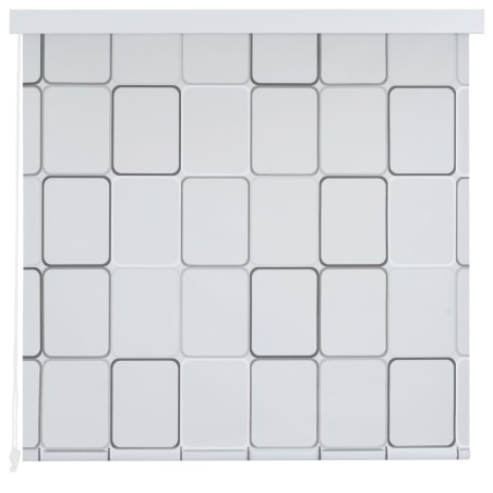 vidaXL Duschrollo 140x240 cm Quadratmuster