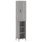Highboard Grau Sonoma 34,5x34x180 cm Holzwerkstoff Highboard Grau Sonoma 34,5x34x180 cm Holzwerkstoff
