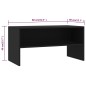 vidaXL TV-Schrank Schwarz 80x40x40 cm Holzwerkstoff vidaXL TV-Schrank Schwarz 80x40x40 cm Holzwerkstoff