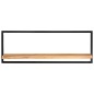 vidaXL Wandregale 2 Stk. 100x24x35 cm Massivholz Akazie und Stahl vidaXL Wandregale 2 Stk. 100x24x35 cm Massivholz Akazie und Stahl