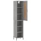 Highboard Grau Sonoma 34,5x34x180 cm Holzwerkstoff Highboard Grau Sonoma 34,5x34x180 cm Holzwerkstoff