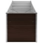 Garten-Hochbeet Braun 320 x 80 x 77 cm Verzinkter Stahl Garten-Hochbeet Braun 320 x 80 x 77 cm Verzinkter Stahl