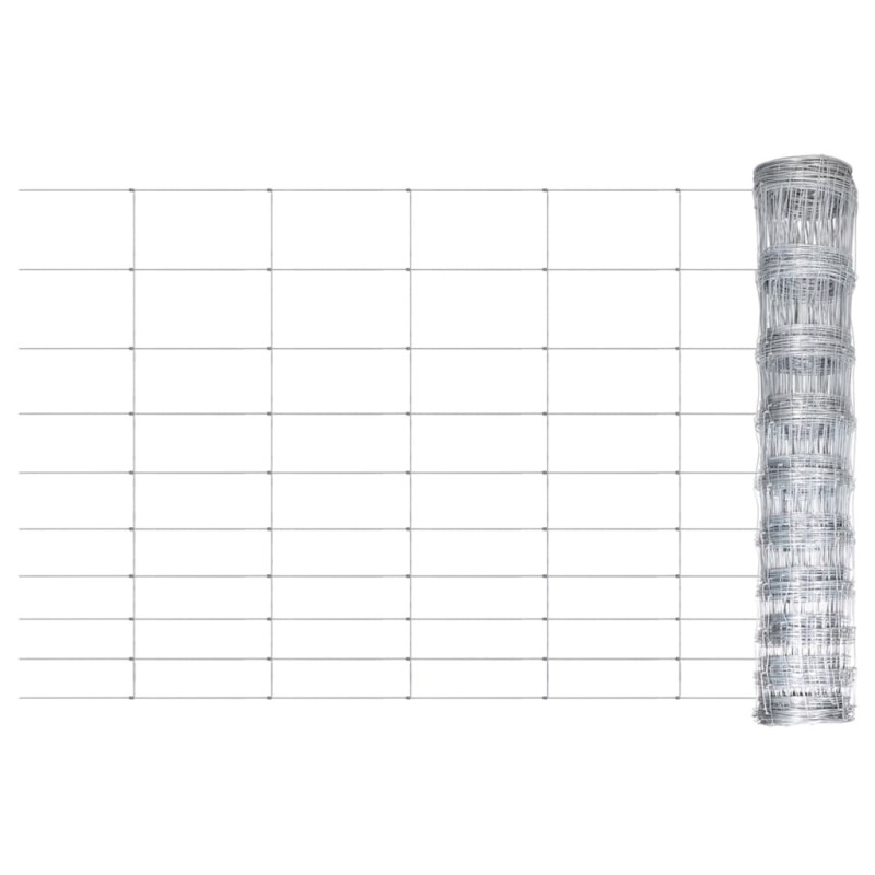 Gartenzaun Verzinkter Stahl Silbern 50x1,2 m Gartenzaun Verzinkter Stahl Silbern 50x1,2 m