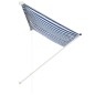Einziehbare Markise 250×150 cm Blau und Weiß Einziehbare Markise 250×150 cm Blau und Weiß