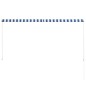Einziehbare Markise 250×150 cm Blau und Weiß Einziehbare Markise 250×150 cm Blau und Weiß