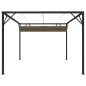 Gartenpavillon mit Ausziehbarem Dach 3x3 m Taupe 180 g/m² Gartenpavillon mit Ausziehbarem Dach 3x3 m Taupe 180 g/m²