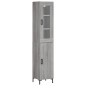 vidaXL Highboard Grau Sonoma 34,5x34x180 cm Holzwerkstoff vidaXL Highboard Grau Sonoma 34,5x34x180 cm Holzwerkstoff