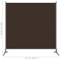 vidaXL Paravent Braun 175x180 cm Stoff vidaXL Paravent Braun 175x180 cm Stoff