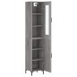 vidaXL Highboard Grau Sonoma 34,5x34x180 cm Holzwerkstoff vidaXL Highboard Grau Sonoma 34,5x34x180 cm Holzwerkstoff