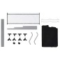 Wäschekorb mit 3 Taschen Schwarz Stahl Wäschekorb mit 3 Taschen Schwarz Stahl