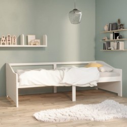vidaXL Tagesbett 3-Sitzer Weiß Massivholz Kiefer 90x200 cm
