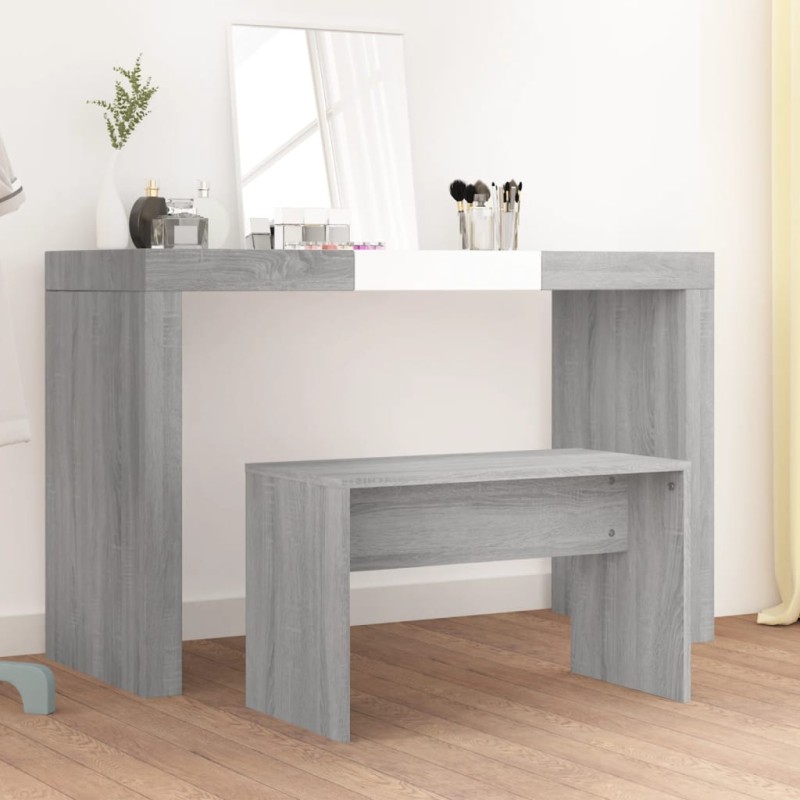 Schminkhocker Grau Sonoma 70x35x45 cm Holzwerkstoff Schminkhocker Grau Sonoma 70x35x45 cm Holzwerkstoff