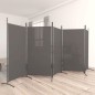 5-tlg. Paravent Anthrazit 433x180 cm Stoff 5-tlg. Paravent Anthrazit 433x180 cm Stoff