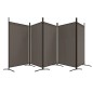 5-tlg. Paravent Anthrazit 433x180 cm Stoff 5-tlg. Paravent Anthrazit 433x180 cm Stoff