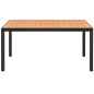 Garten-Esstisch WPC Aluminium 150 x 90 x 74 cm Braun Garten-Esstisch WPC Aluminium 150 x 90 x 74 cm Braun