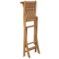 3-tlg. Bistro-Set mit Klappstühlen Massivholz Teak 3-tlg. Bistro-Set mit Klappstühlen Massivholz Teak