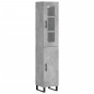 Highboard Betongrau 34,5x34x180 cm Holzwerkstoff Highboard Betongrau 34,5x34x180 cm Holzwerkstoff
