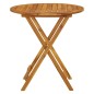 vidaXL Klappbarer Gartentisch 70 cm Massivholz Akazie vidaXL Klappbarer Gartentisch 70 cm Massivholz Akazie