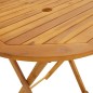 vidaXL Klappbarer Gartentisch 70 cm Massivholz Akazie vidaXL Klappbarer Gartentisch 70 cm Massivholz Akazie