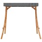 Schaukelgestell mit Dach Anthrazit Bugholz mit Teak-Finish Schaukelgestell mit Dach Anthrazit Bugholz mit Teak-Finish
