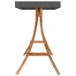 Schaukelgestell mit Dach Anthrazit Bugholz mit Teak-Finish Schaukelgestell mit Dach Anthrazit Bugholz mit Teak-Finish