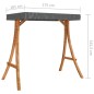 Schaukelgestell mit Dach Anthrazit Bugholz mit Teak-Finish Schaukelgestell mit Dach Anthrazit Bugholz mit Teak-Finish