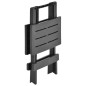 Gartentisch Klappbar Anthrazit 45x43x50 cm Kunststoff Gartentisch Klappbar Anthrazit 45x43x50 cm Kunststoff