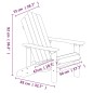 Adirondack-Gartenstuhl HDPE Anthrazit Adirondack-Gartenstuhl HDPE Anthrazit