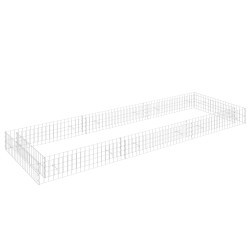 Gabionen-Hochbeet Verzinkter Stahl 300x100x20 cm