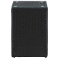 Beistelltische 3 Stk. mit Glasplatte Schwarz Poly Rattan Beistelltische 3 Stk. mit Glasplatte Schwarz Poly Rattan