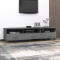 TV-Schrank HAMAR Dunkelgrau 158x40x40 cm Massivholz Kiefer TV-Schrank HAMAR Dunkelgrau 158x40x40 cm Massivholz Kiefer