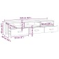 TV-Schrank HAMAR Dunkelgrau 158x40x40 cm Massivholz Kiefer TV-Schrank HAMAR Dunkelgrau 158x40x40 cm Massivholz Kiefer