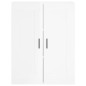 vidaXL Highboard Hochglanz-Weiß 69,5x34x180 cm Holzwerkstoff vidaXL Highboard Hochglanz-Weiß 69,5x34x180 cm Holzwerkstoff