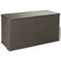 Garten-Aufbewahrungsbox Braun 120x56x63 cm PP Rattan Garten-Aufbewahrungsbox Braun 120x56x63 cm PP Rattan