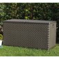 Garten-Aufbewahrungsbox Braun 120x56x63 cm PP Rattan Garten-Aufbewahrungsbox Braun 120x56x63 cm PP Rattan