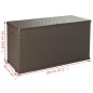 Garten-Aufbewahrungsbox Braun 120x56x63 cm PP Rattan Garten-Aufbewahrungsbox Braun 120x56x63 cm PP Rattan