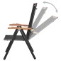 Gartenstühle Klappbar 4 Stk. Aluminium und Textilene Schwarz Gartenstühle Klappbar 4 Stk. Aluminium und Textilene Schwarz