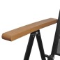 Gartenstühle Klappbar 4 Stk. Aluminium und Textilene Schwarz Gartenstühle Klappbar 4 Stk. Aluminium und Textilene Schwarz