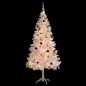 Künstlicher Weihnachtsbaum mit Kugeln und LEDs Weiß 180 cm Künstlicher Weihnachtsbaum mit Kugeln und LEDs Weiß 180 cm