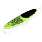 Aufblasbares Stand Up Paddle Board Set 305x76x15 cm Grün Aufblasbares Stand Up Paddle Board Set 305x76x15 cm Grün