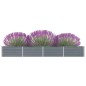 vidaXL Garten-Hochbeet Verzinkter Stahl 320×40×45 cm Grau vidaXL Garten-Hochbeet Verzinkter Stahl 320×40×45 cm Grau