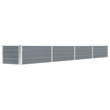 vidaXL Garten-Hochbeet Verzinkter Stahl 320×40×45 cm Grau 